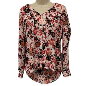 Candies Floral Hi/Low Blouse. Size Medium